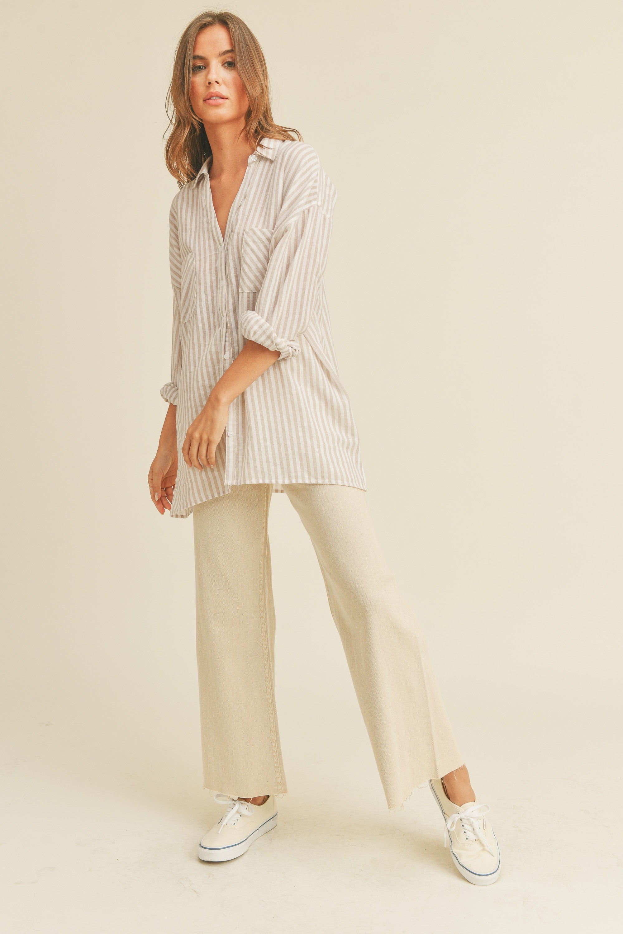 Soft Stripe Essential Shirt - alldeserved.com