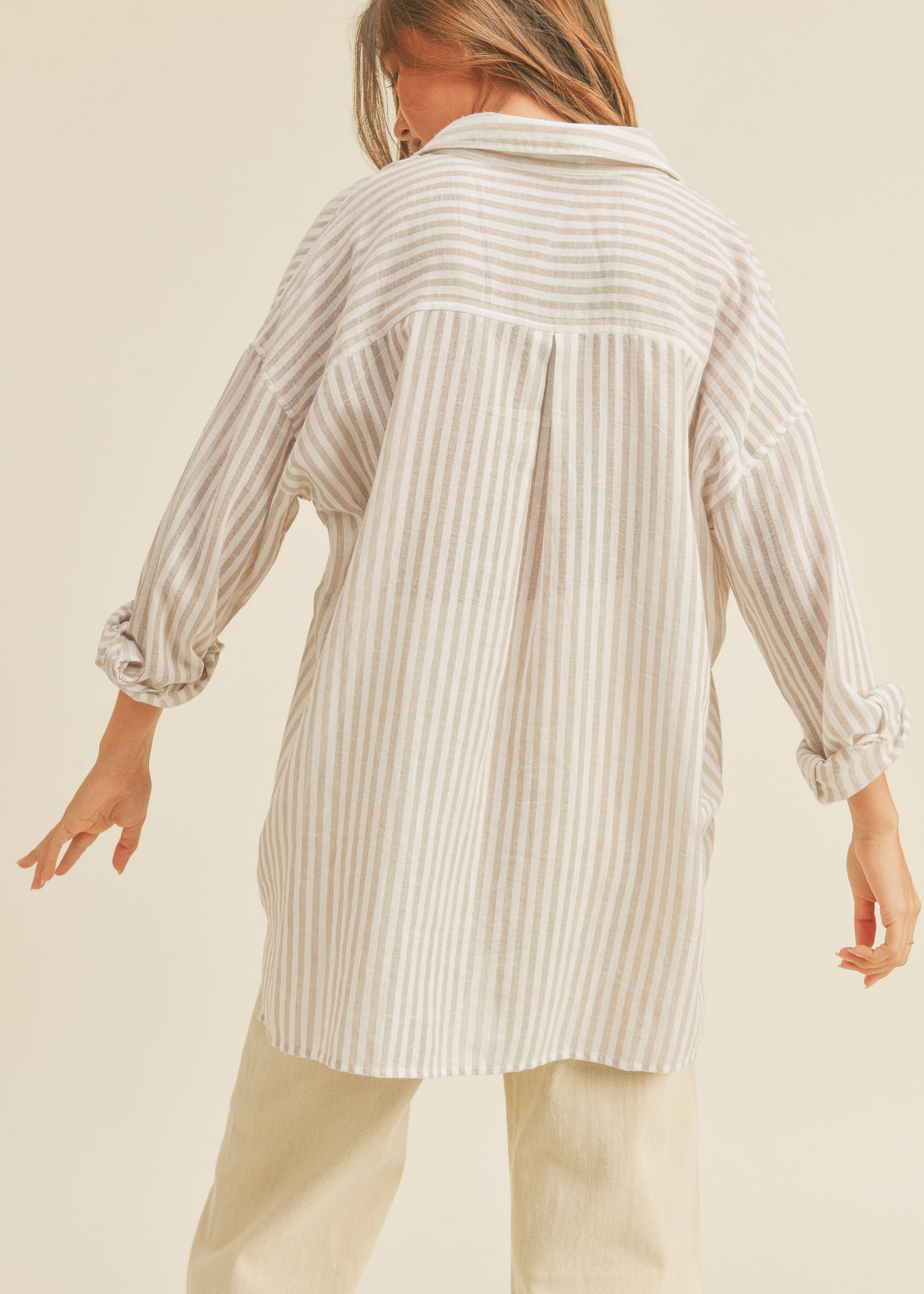 Soft Stripe Essential Shirt - alldeserved.com