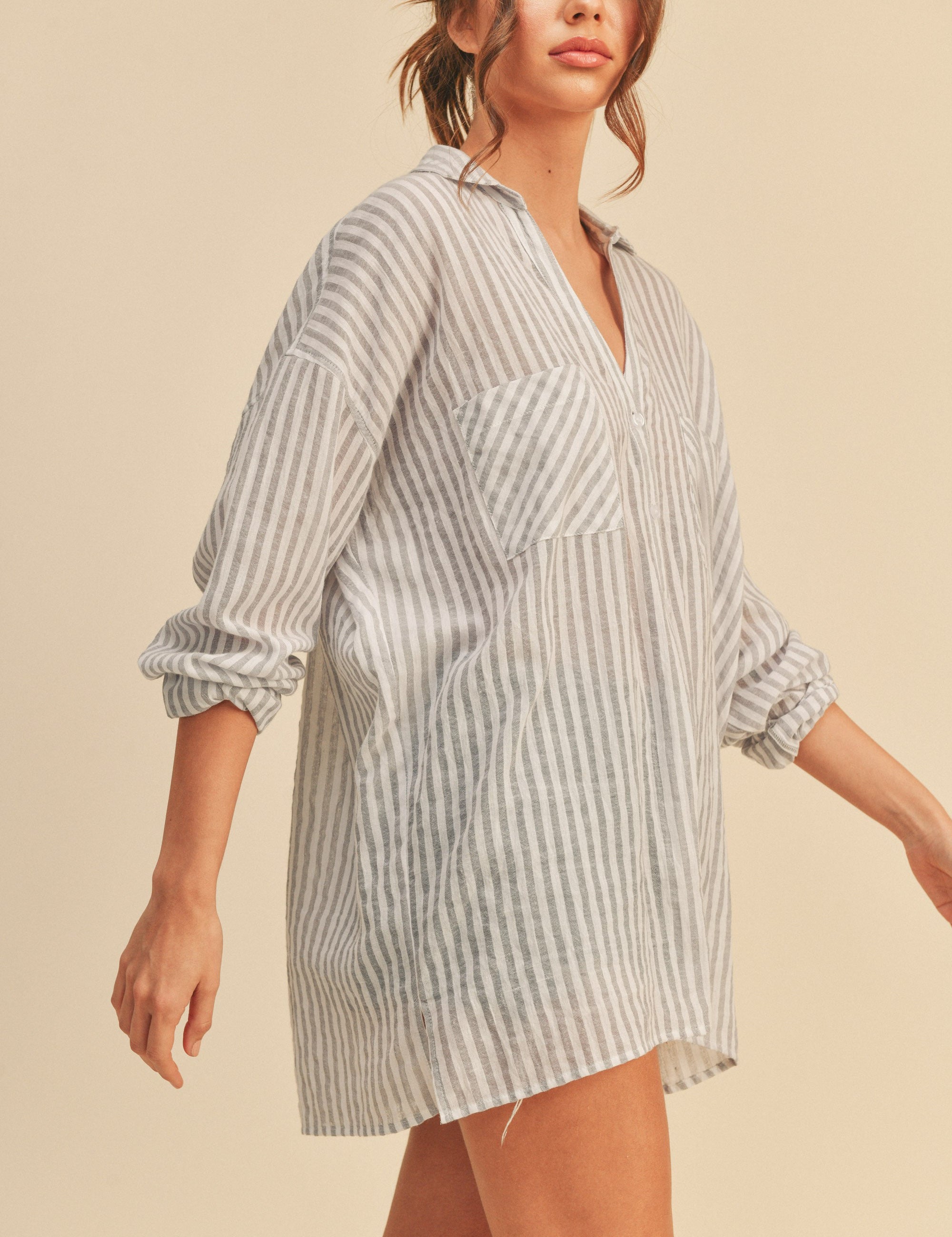 Soft Stripe Essential Shirt - alldeserved.com