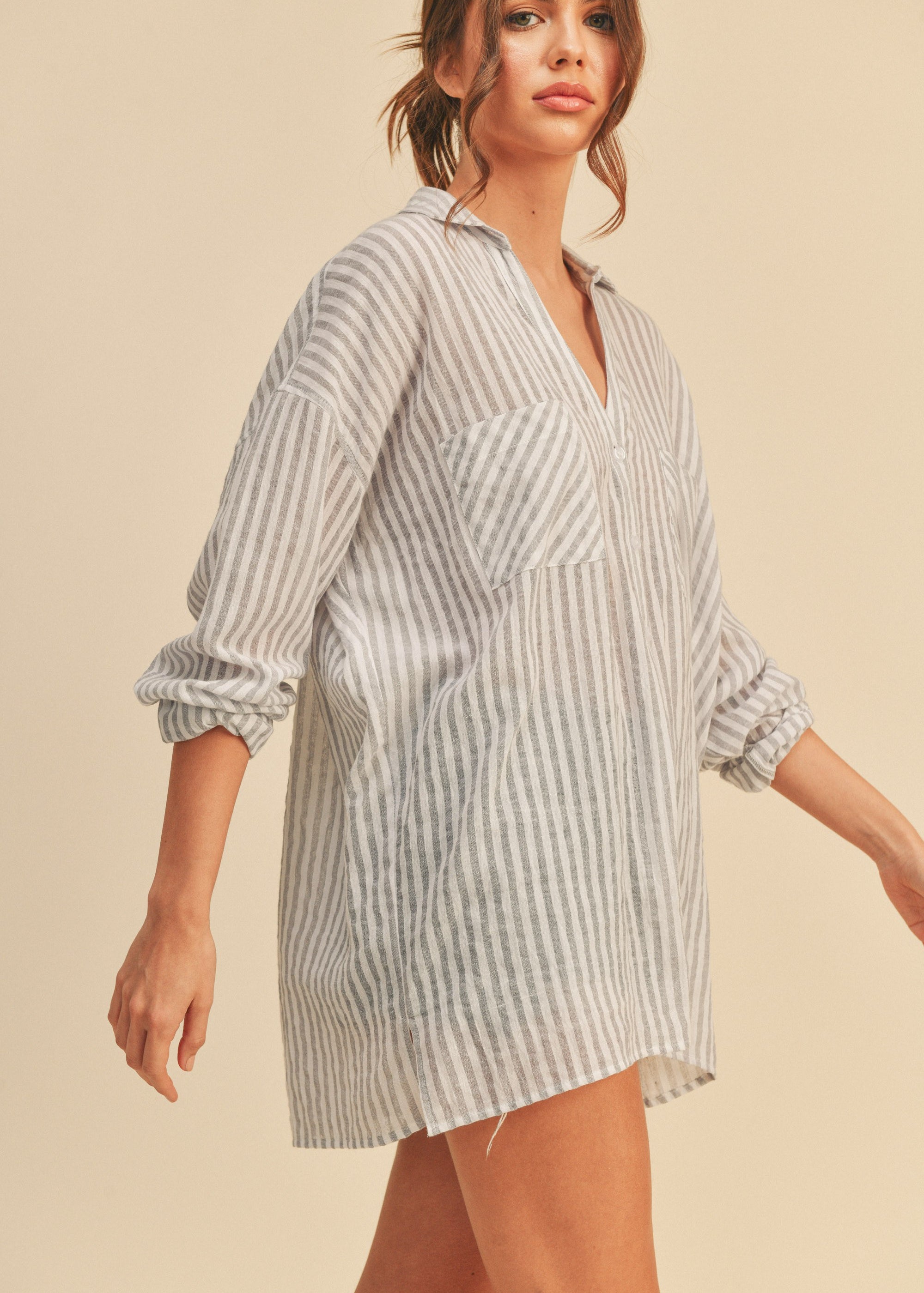Soft Stripe Essential Shirt - alldeserved.com