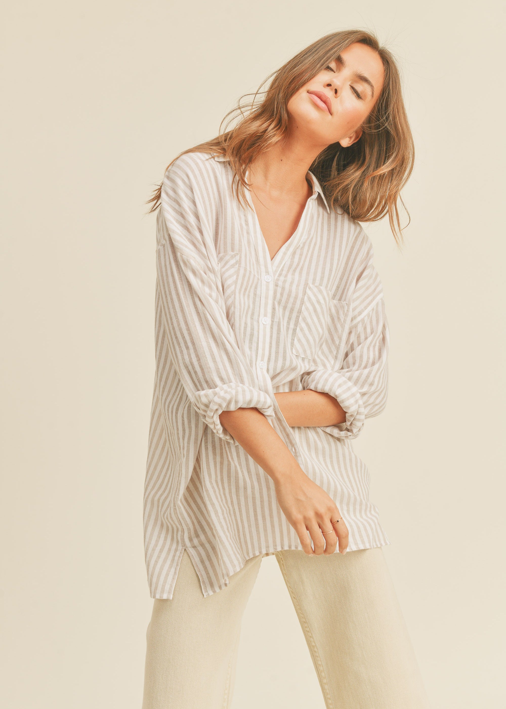 Soft Stripe Essential Shirt - alldeserved.com