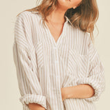 Soft Stripe Essential Shirt - alldeserved.com