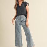 Sofie Cuffed Straight Crop Jeans - alldeserved.com