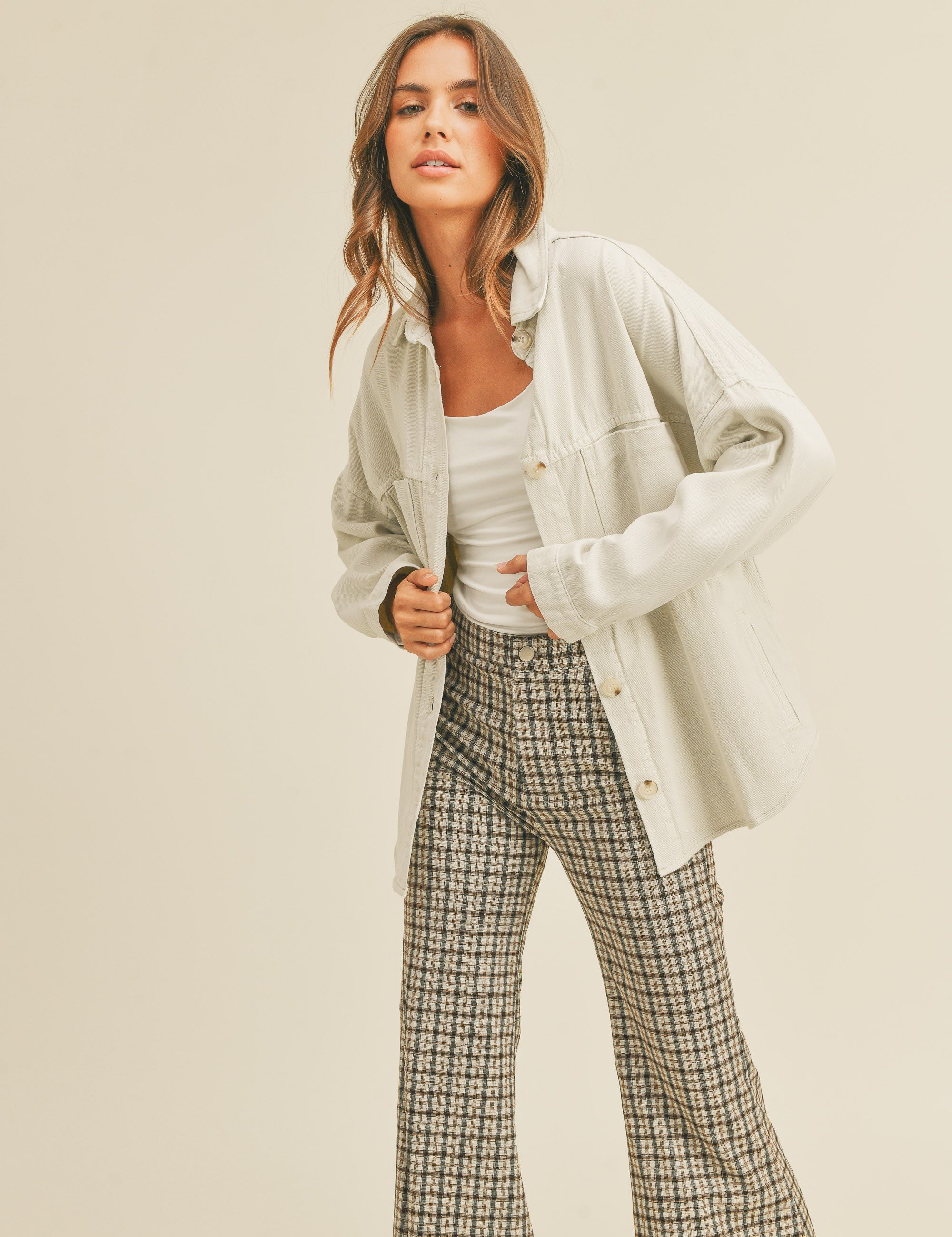 Camden Flare Plaid Pants - alldeserved.com
