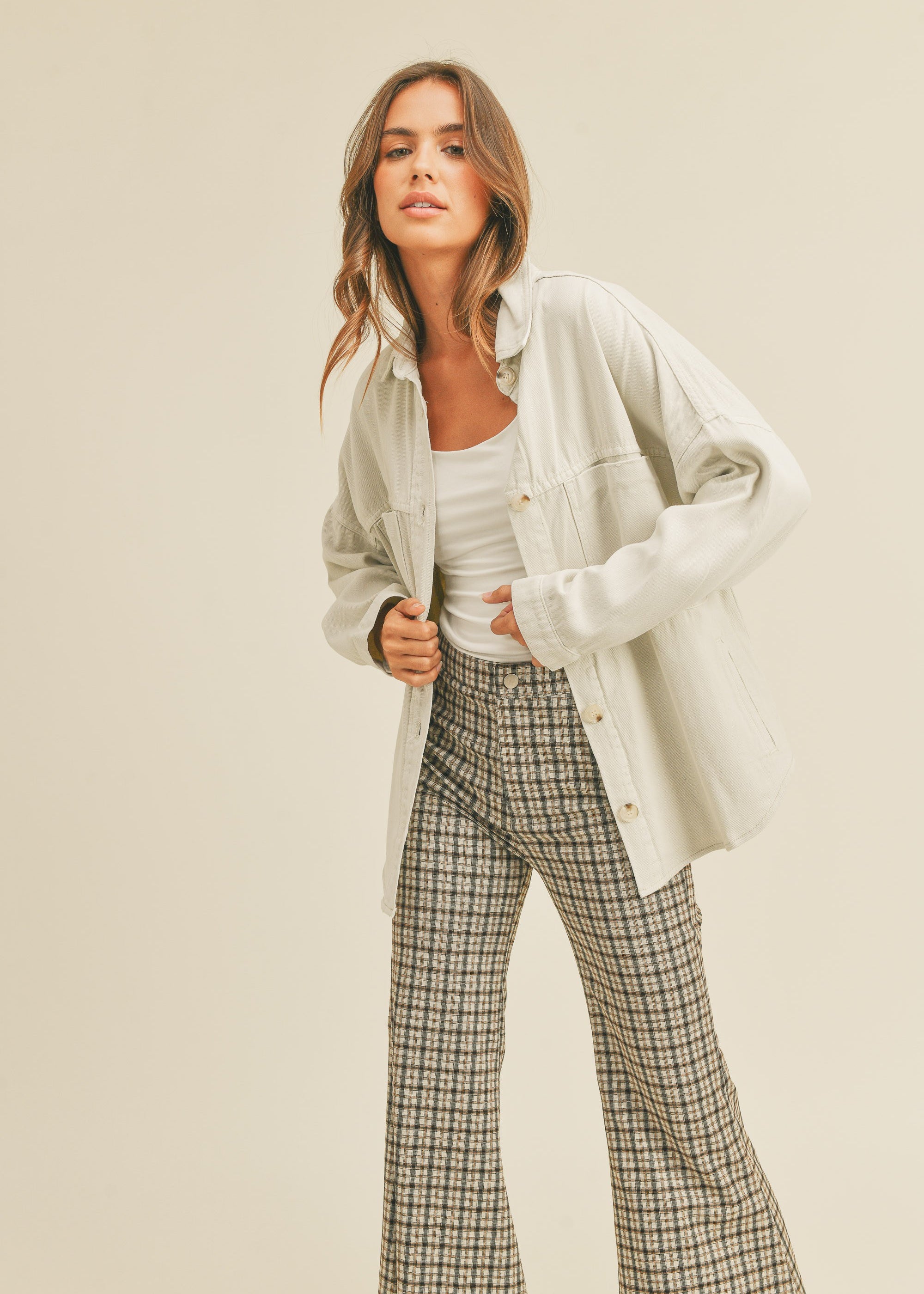 Camden Flare Plaid Pants - alldeserved.com