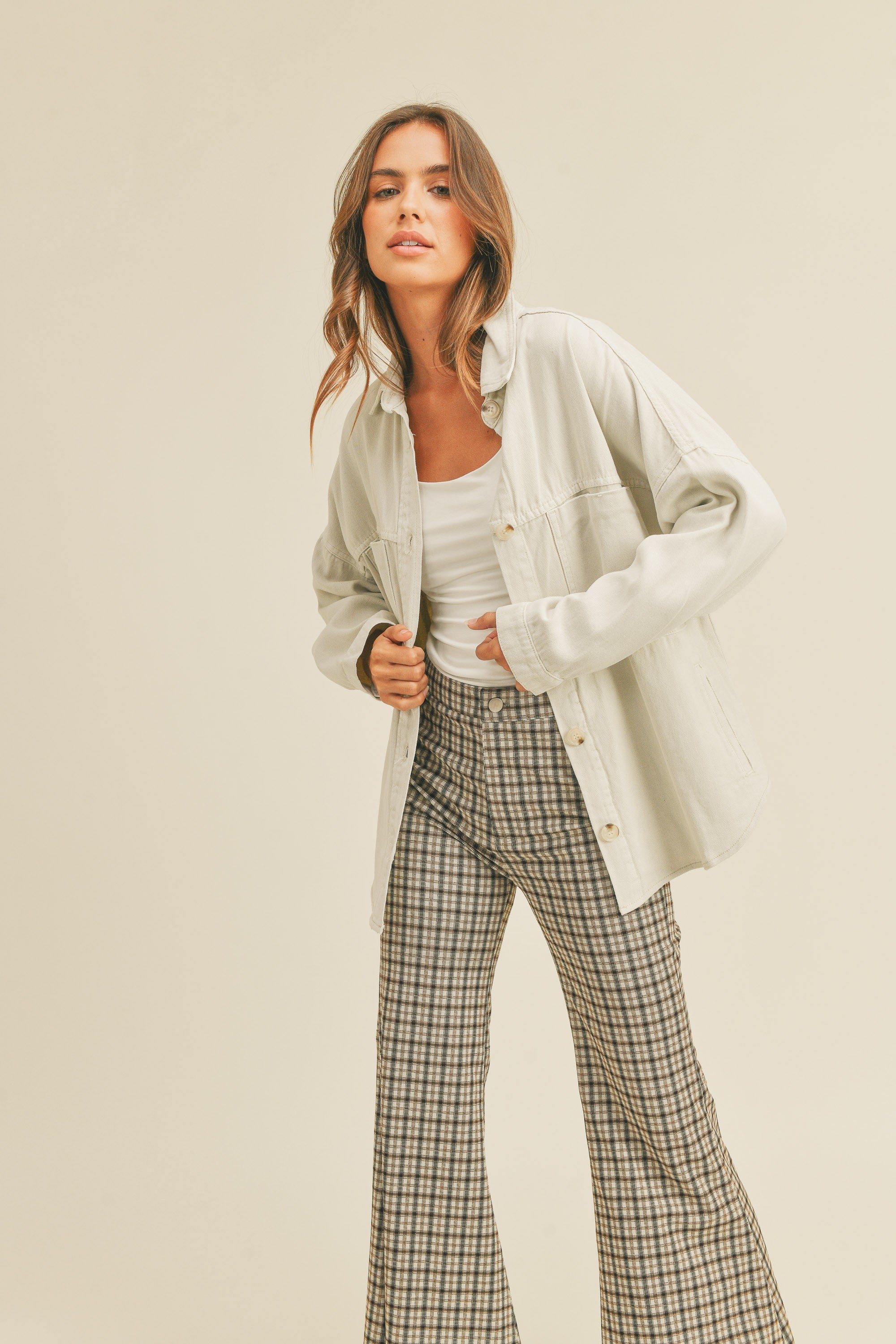 Camden Flare Plaid Pants - alldeserved.com