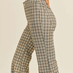 Camden Flare Plaid Pants - alldeserved.com