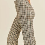 Camden Flare Plaid Pants - alldeserved.com
