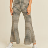 Camden Flare Plaid Pants - alldeserved.com