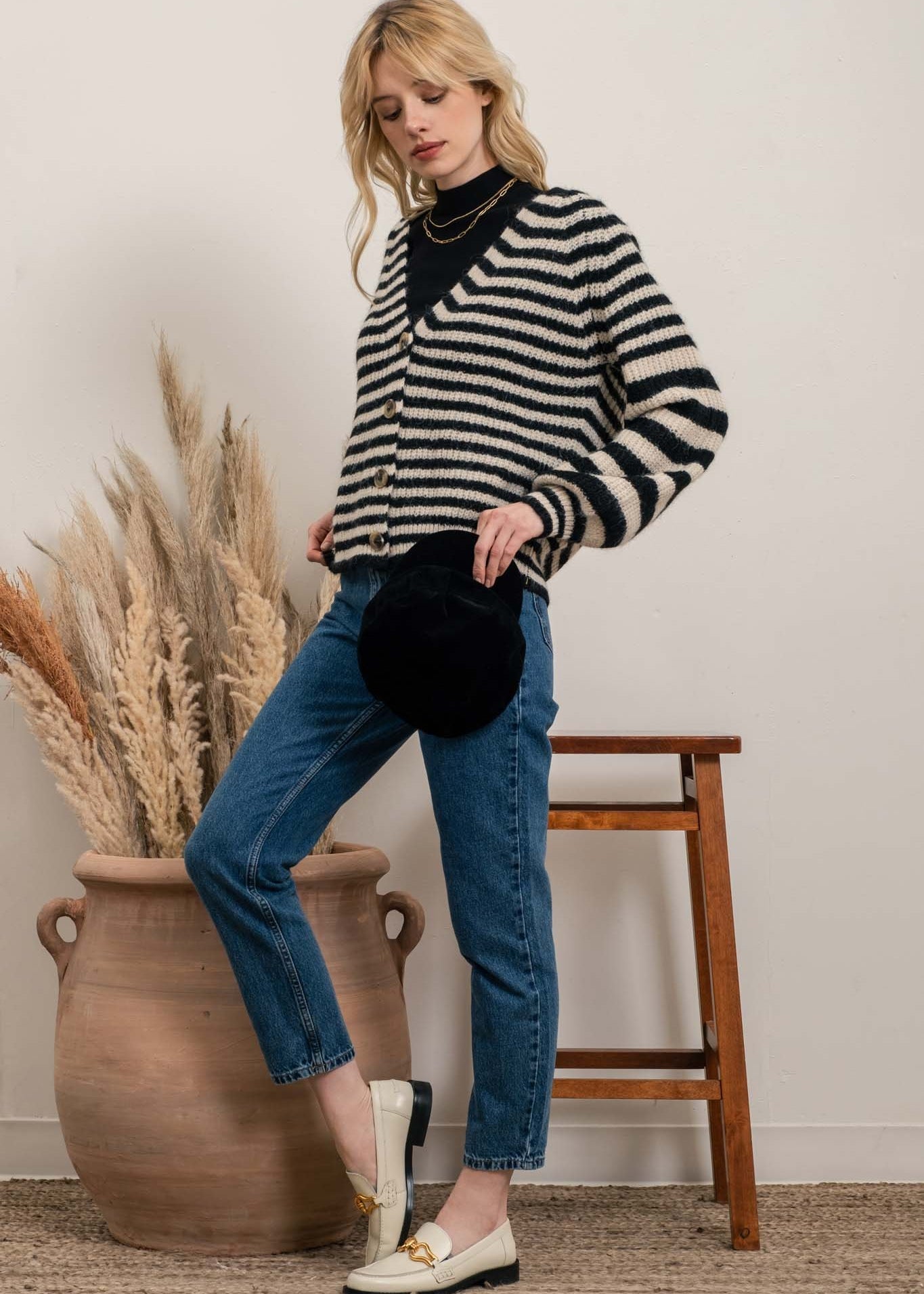 Gerda Striped Cardigan - alldeserved.com