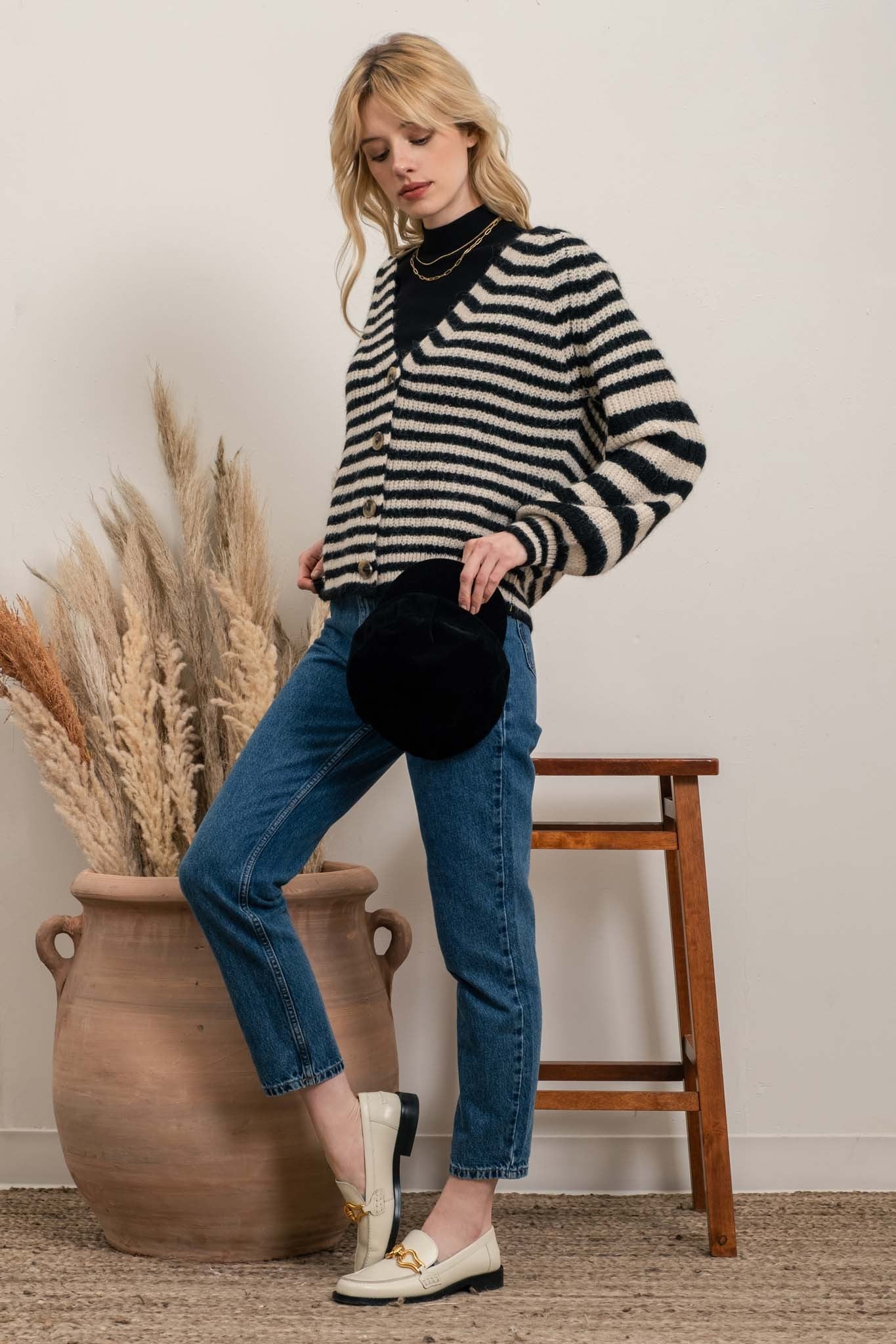 Gerda Striped Cardigan - alldeserved.com