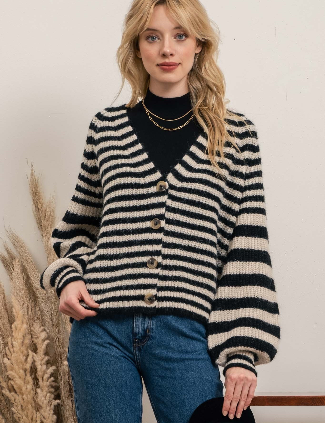 Gerda Striped Cardigan - alldeserved.com