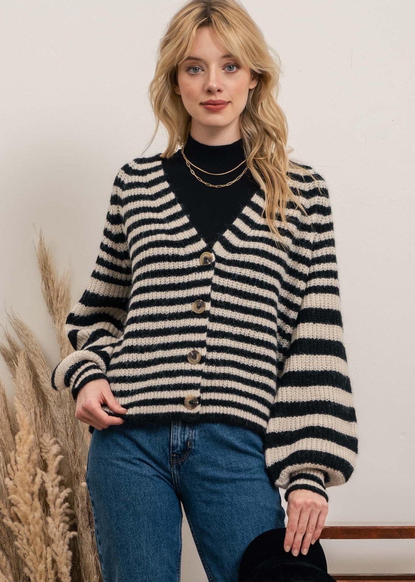 Gerda Striped Cardigan - alldeserved.com