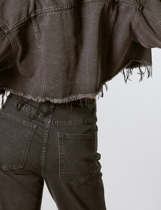 Rhinestone Black Embellished Jeans - alldeserved.com