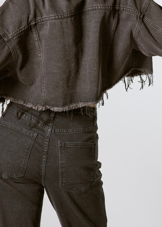 Rhinestone Black Embellished Jeans - alldeserved.com