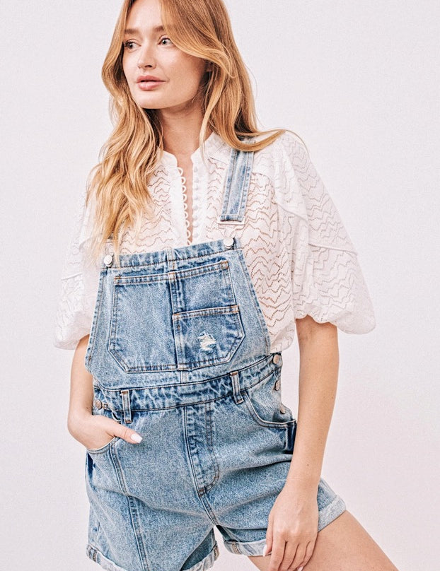 Ziggy Stardust Denim Shortall Jumpsuit - alldeserved.com
