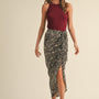 Smooth Leopard Midi Skirt - alldeserved.com