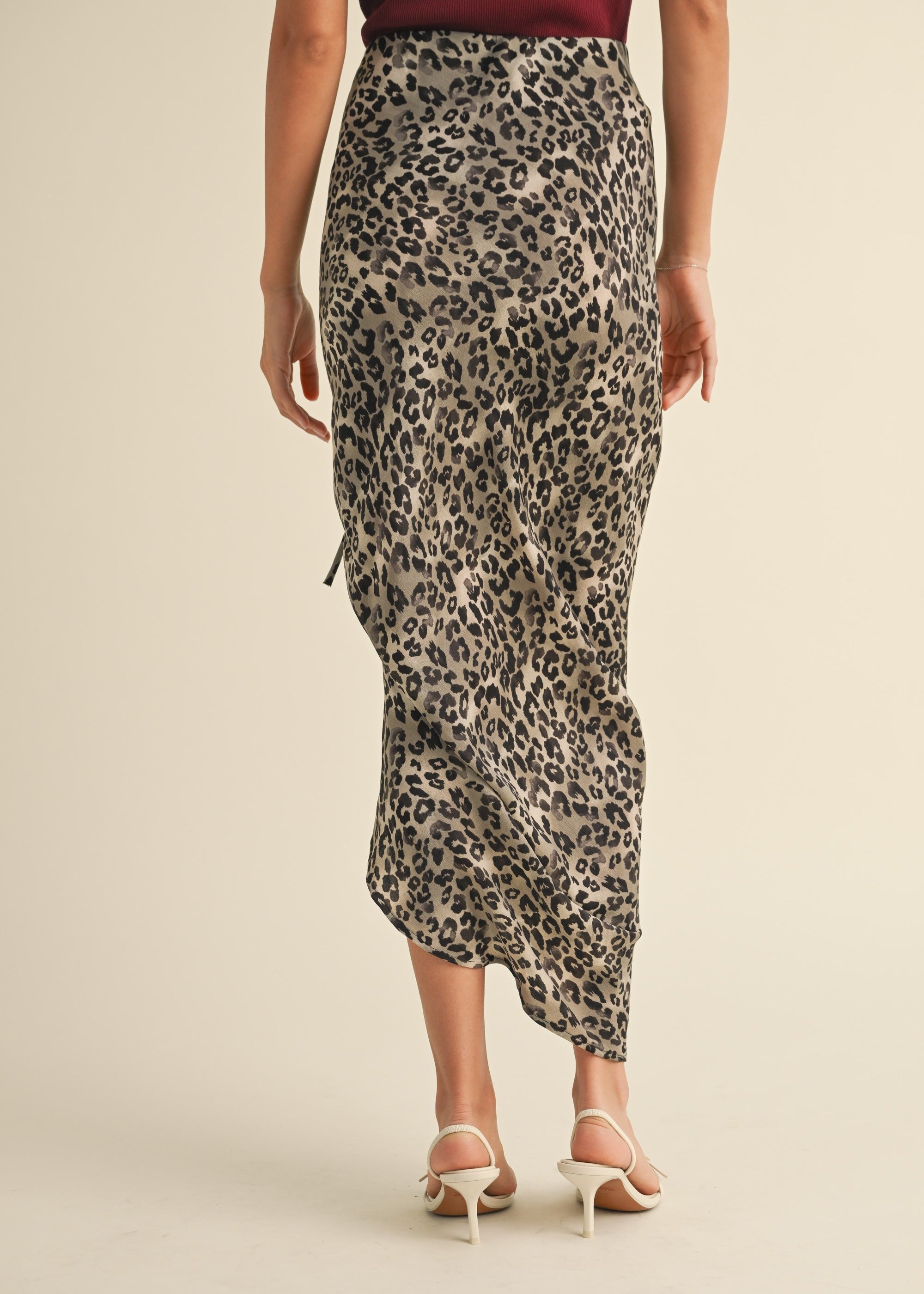 Smooth Leopard Midi Skirt - alldeserved.com