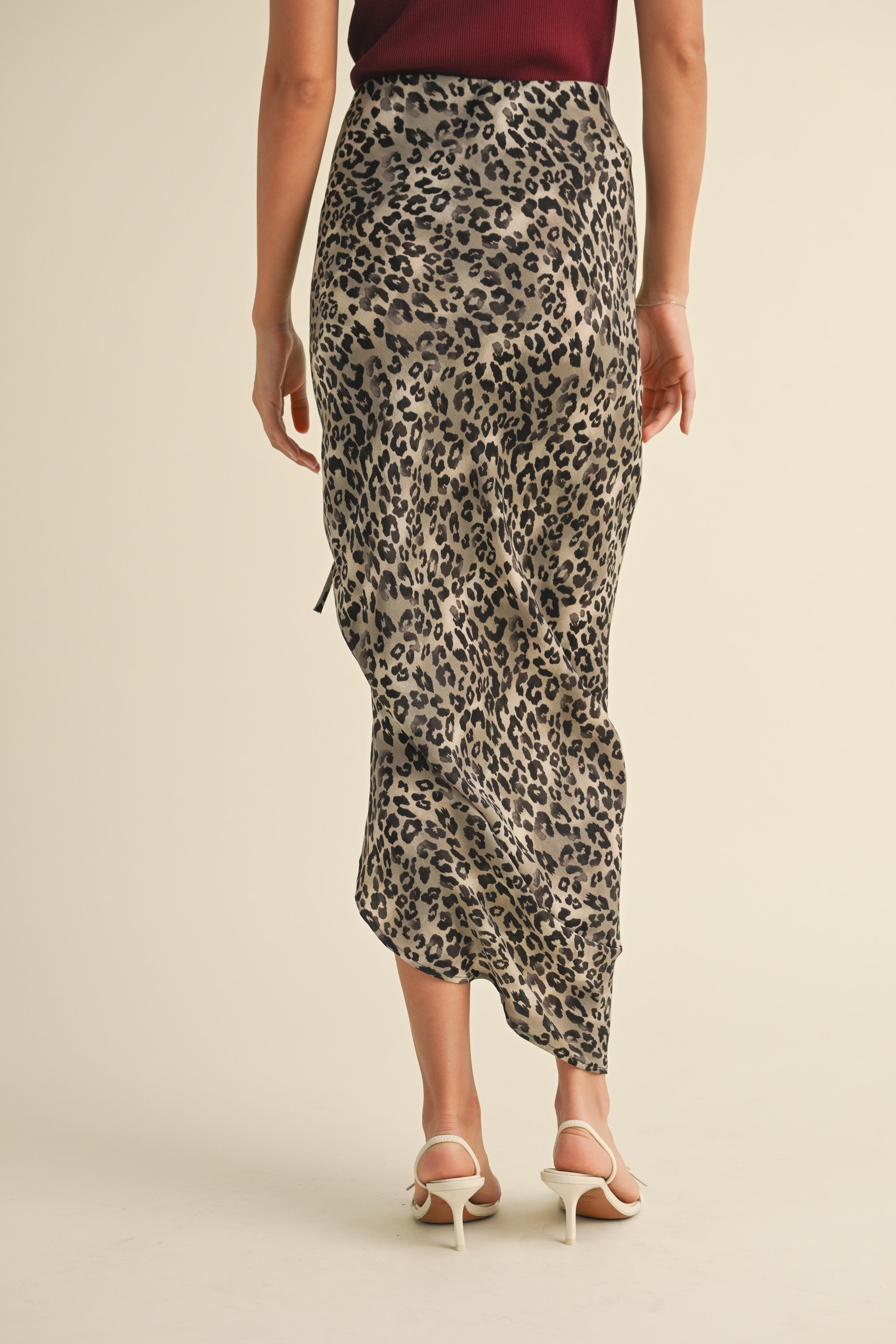 Smooth Leopard Midi Skirt - alldeserved.com