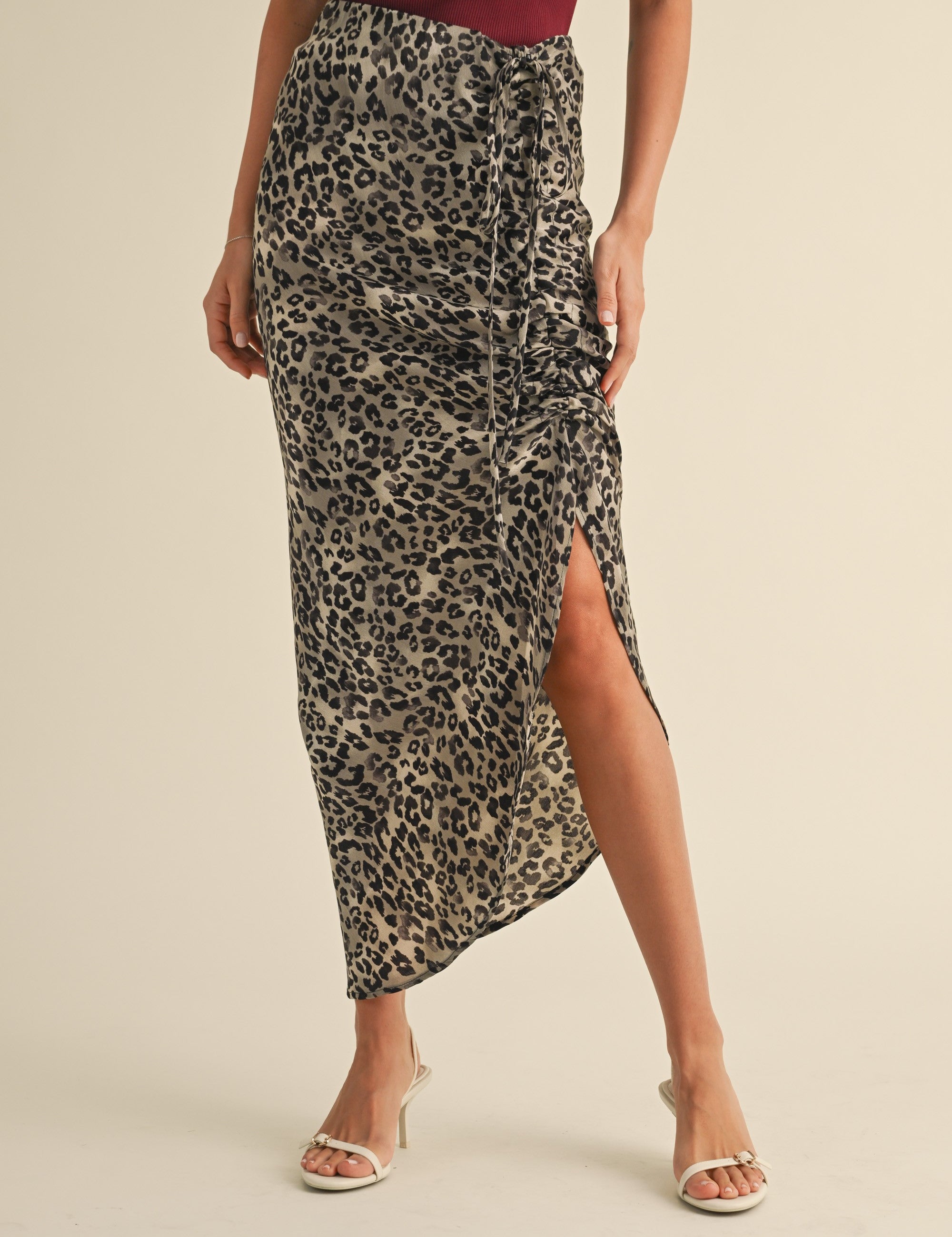 Smooth Leopard Midi Skirt - alldeserved.com