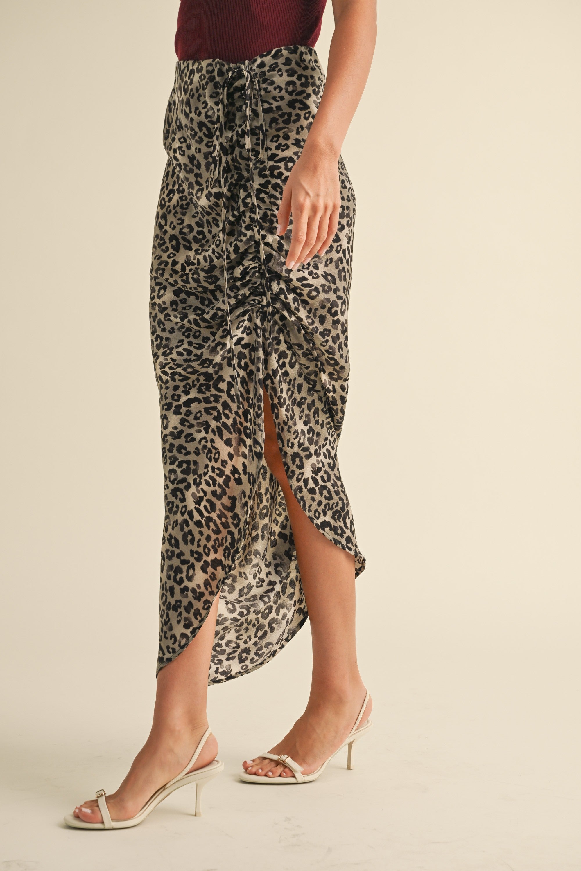 Smooth Leopard Midi Skirt - alldeserved.com