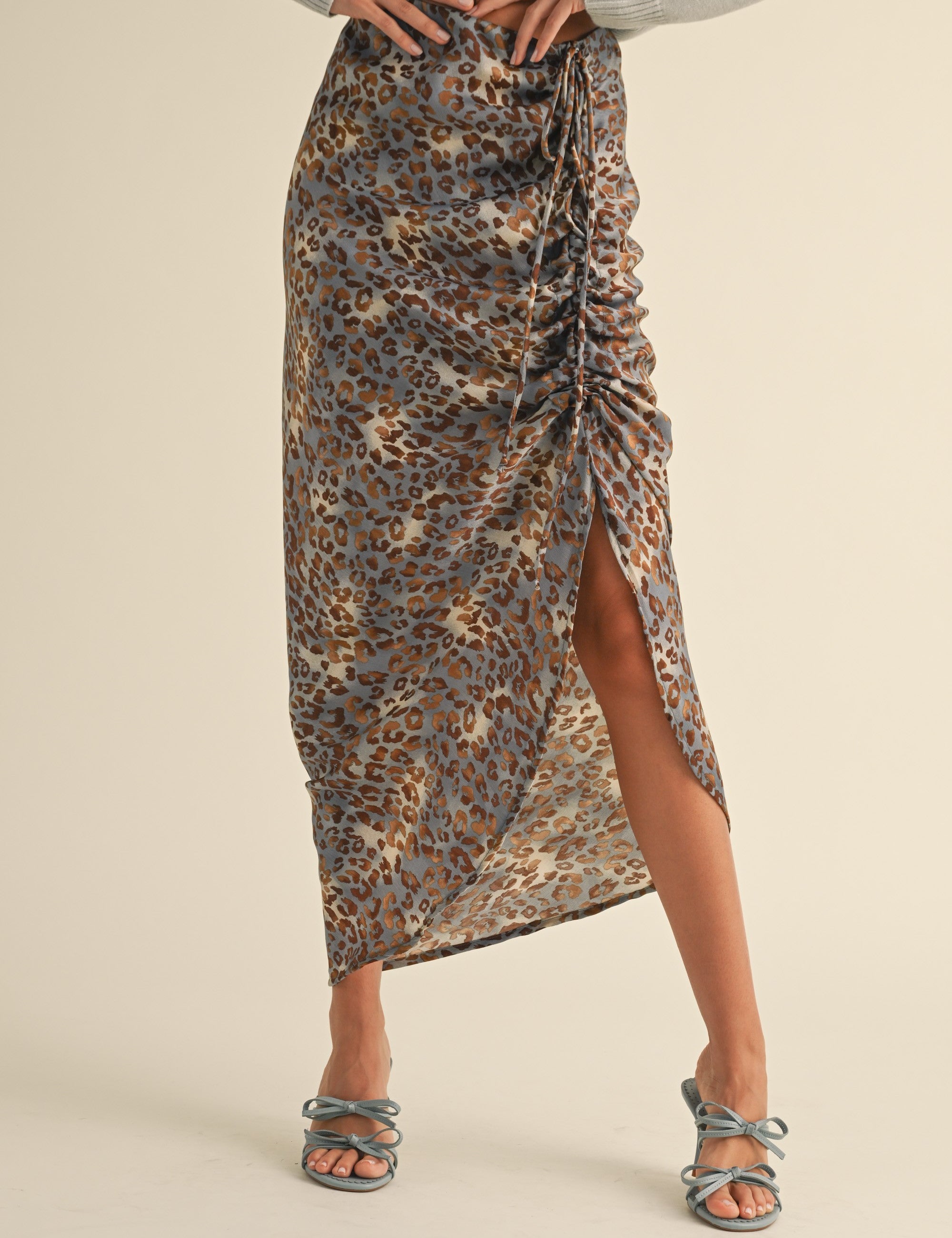 Smooth Leopard Midi Skirt - alldeserved.com