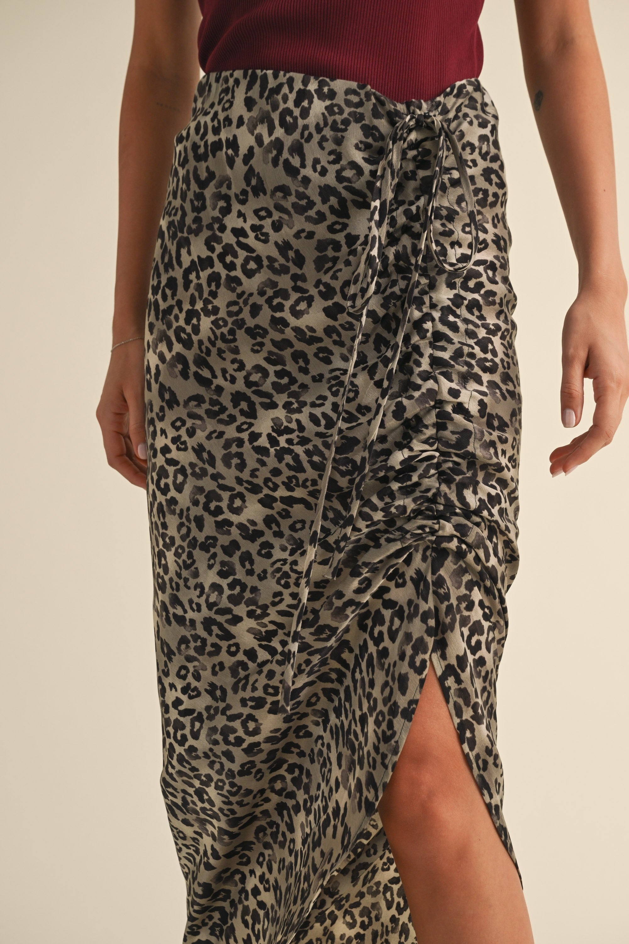Smooth Leopard Midi Skirt - alldeserved.com