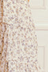 Ivory Purple Floral Dress - alldeserved.com