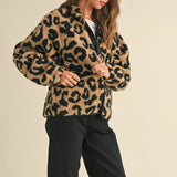 Leopard Print Teddy Jacket - alldeserved.com