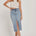 Chicago Denim Skirt with Front Slit - alldeserved.com