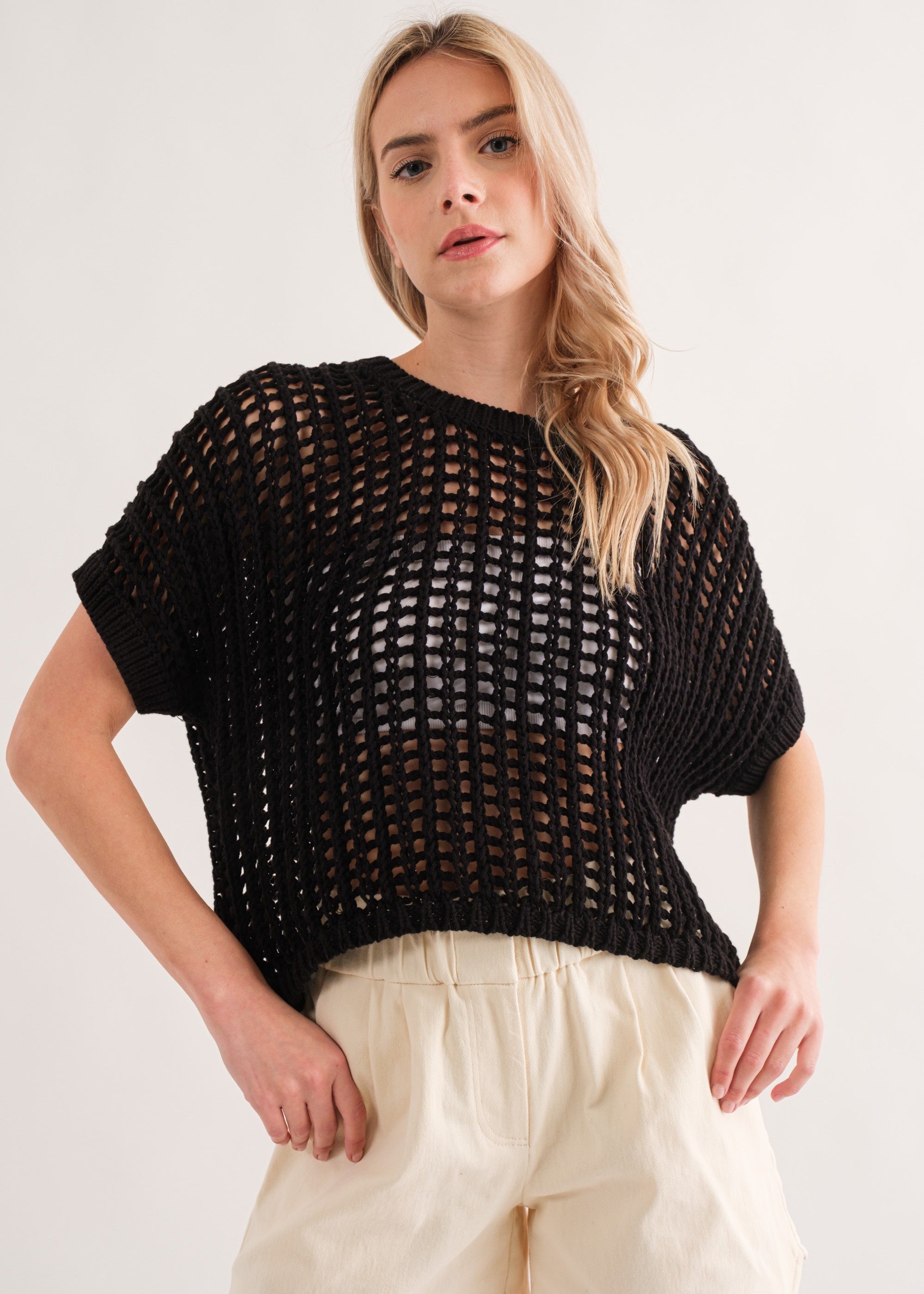 Sahara Mesh Sweater Top - alldeserved.com