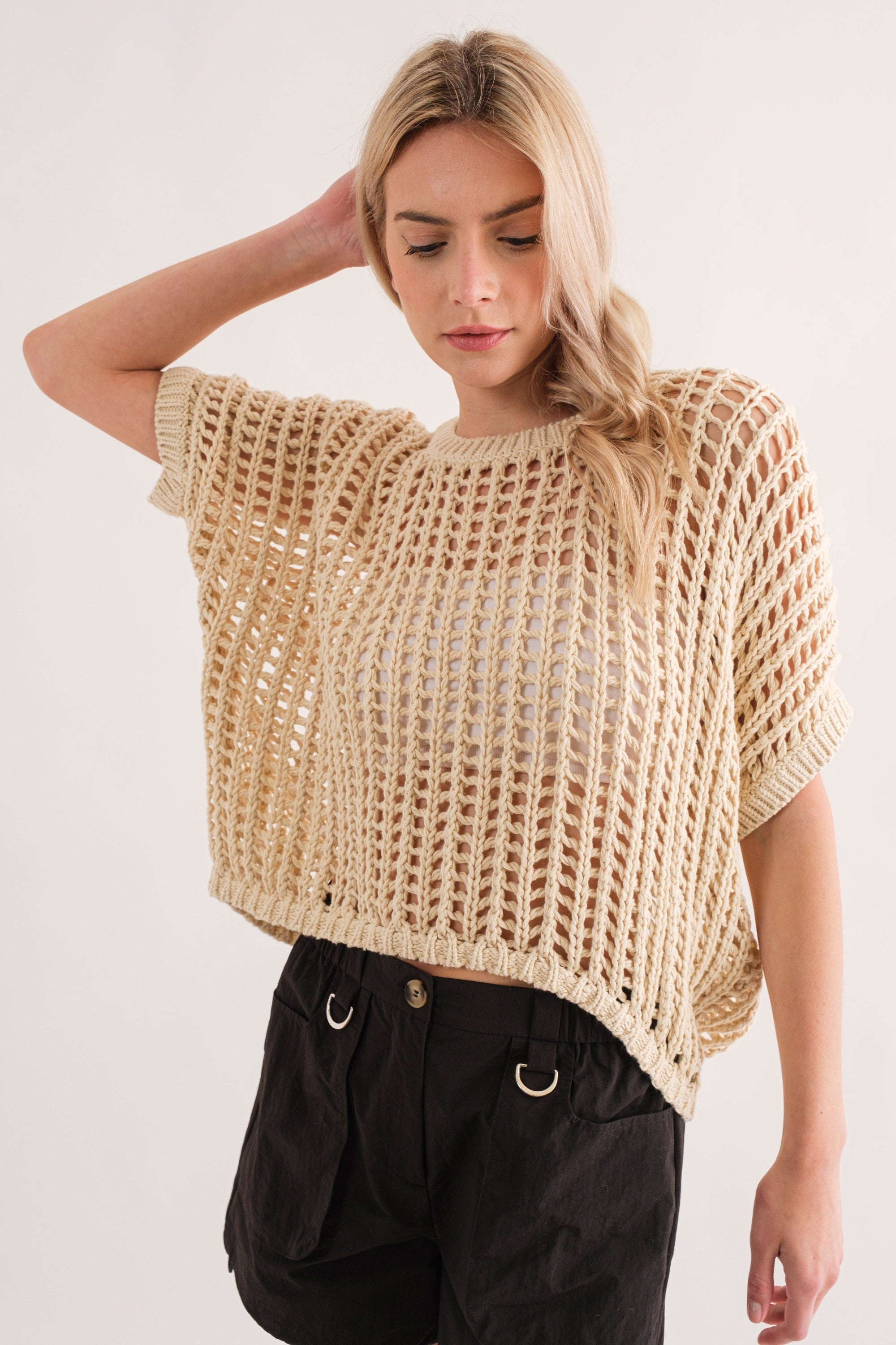 Sahara Mesh Sweater Top - alldeserved.com