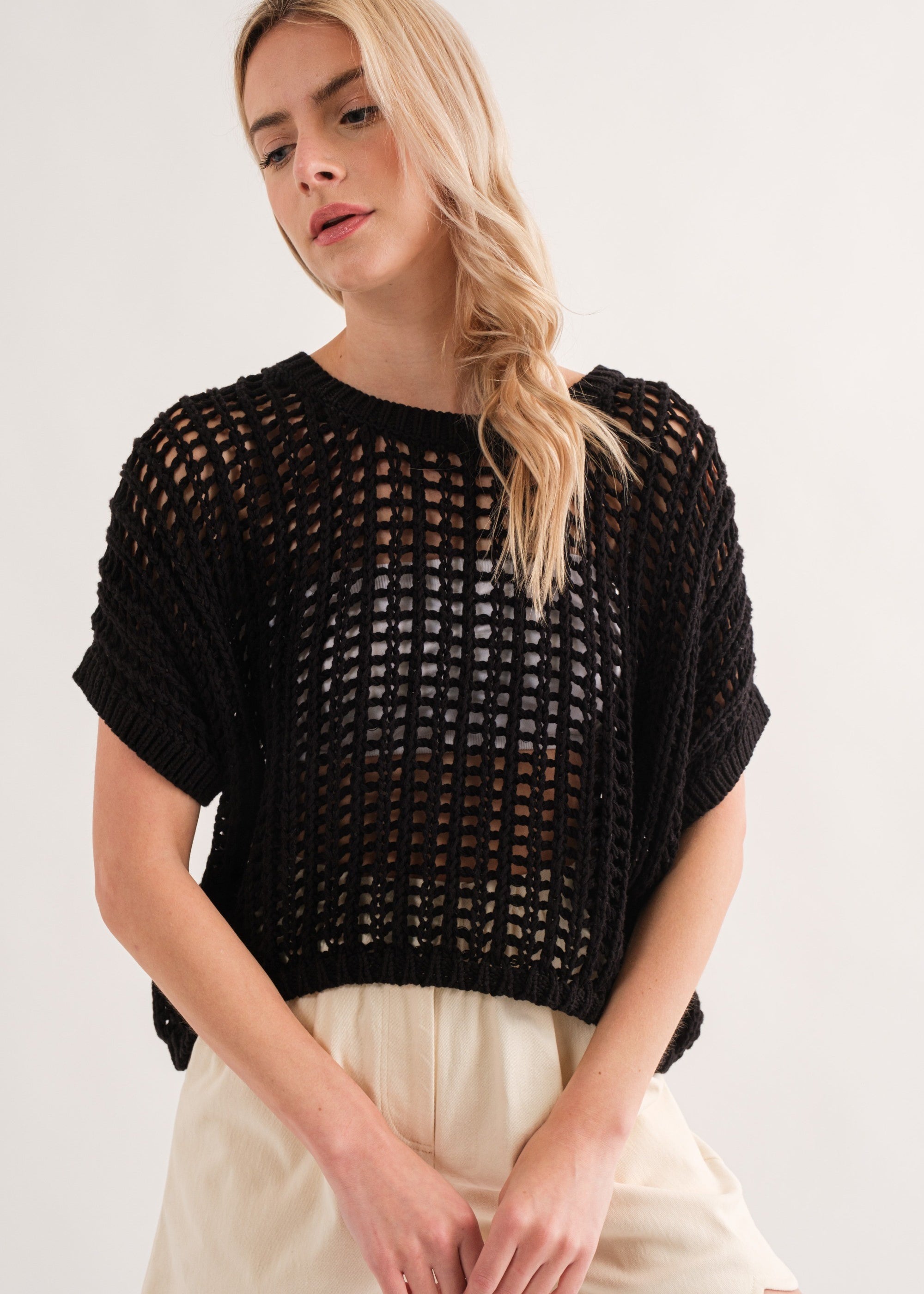 Sahara Mesh Sweater Top - alldeserved.com