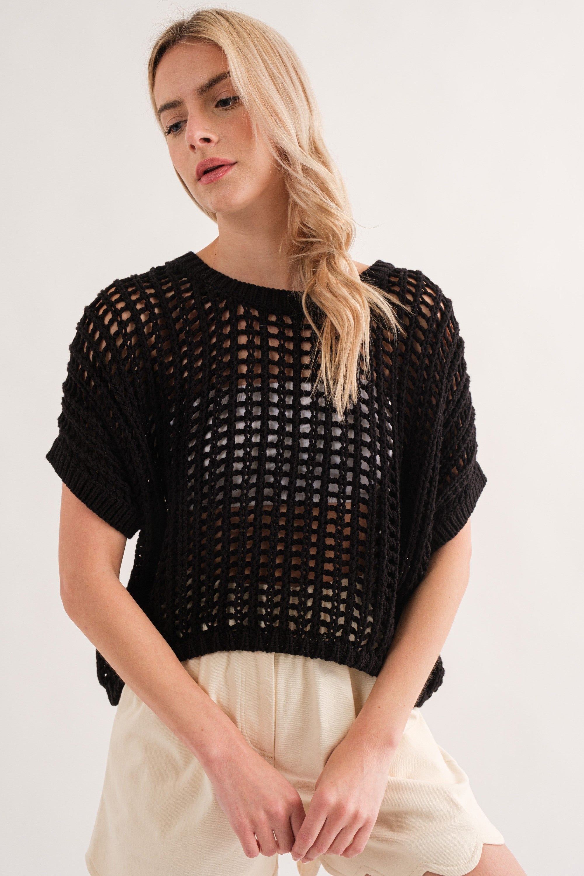 Sahara Mesh Sweater Top - alldeserved.com
