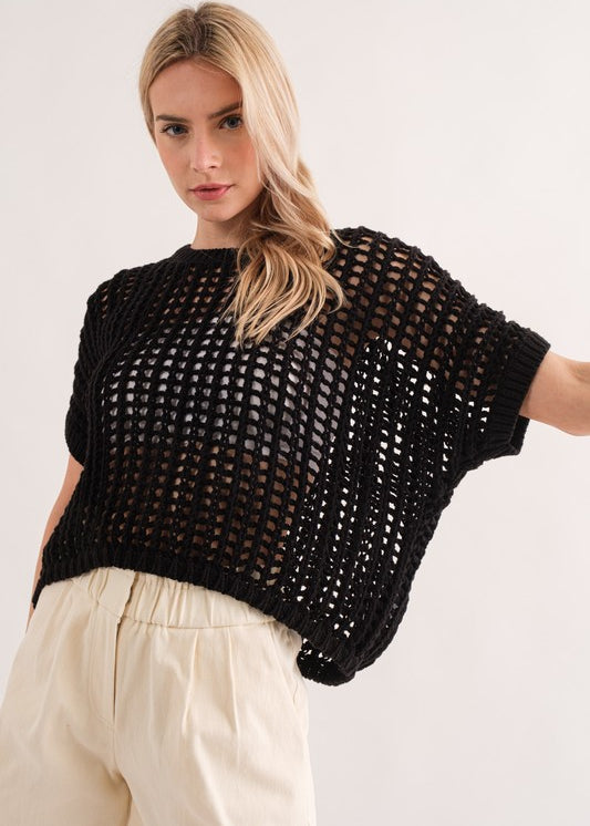 Sahara Mesh Sweater Top - alldeserved.com
