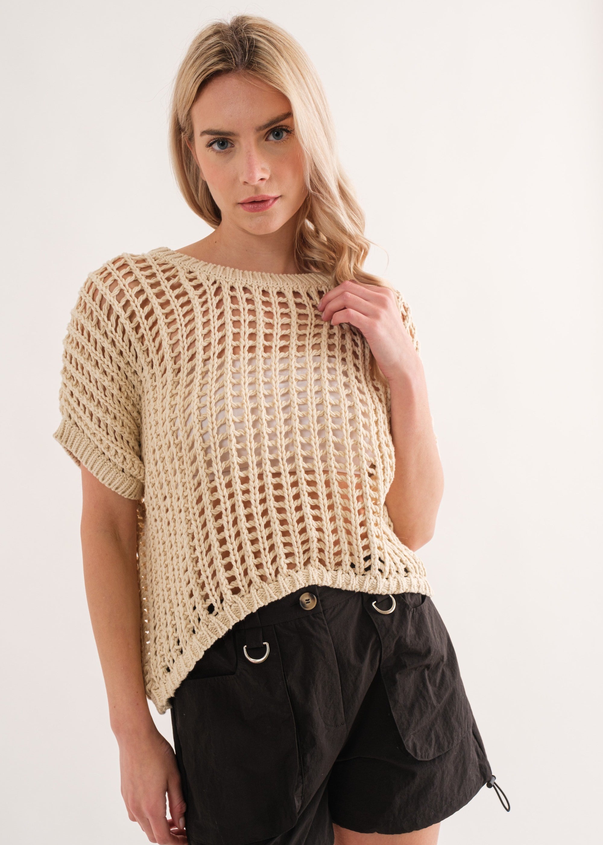 Sahara Mesh Sweater Top - alldeserved.com