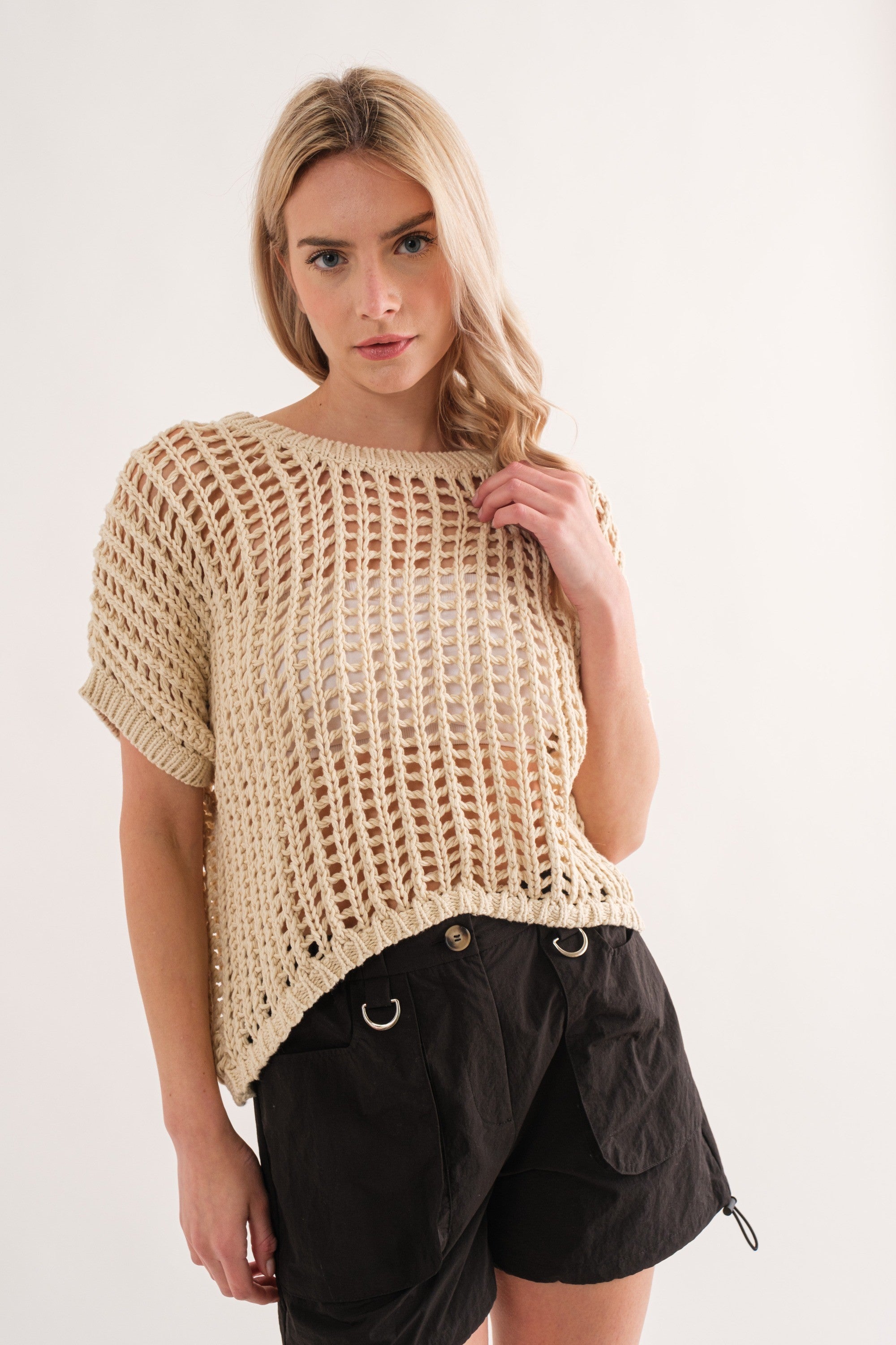 Sahara Mesh Sweater Top - alldeserved.com