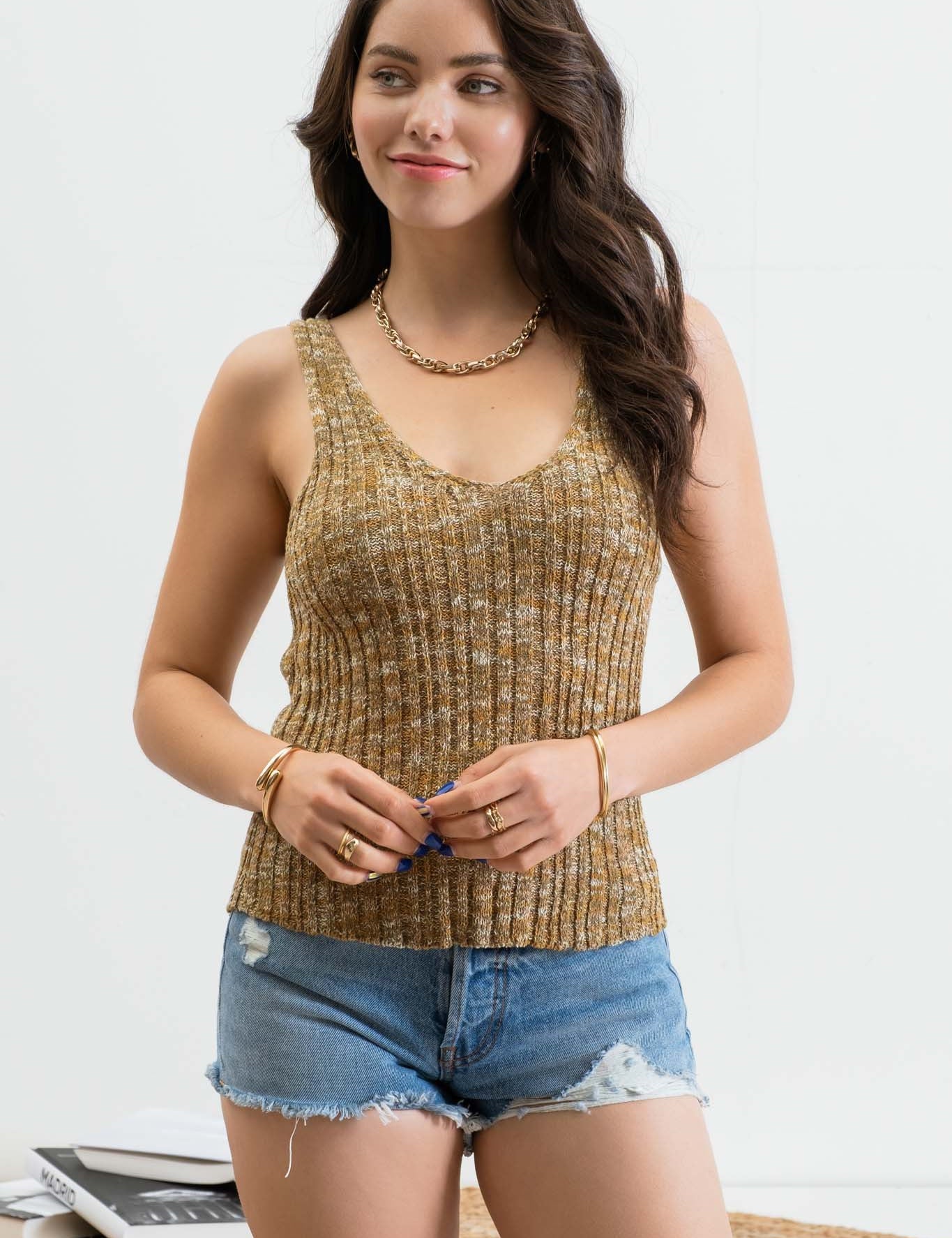 Heather Knit Top - alldeserved.com