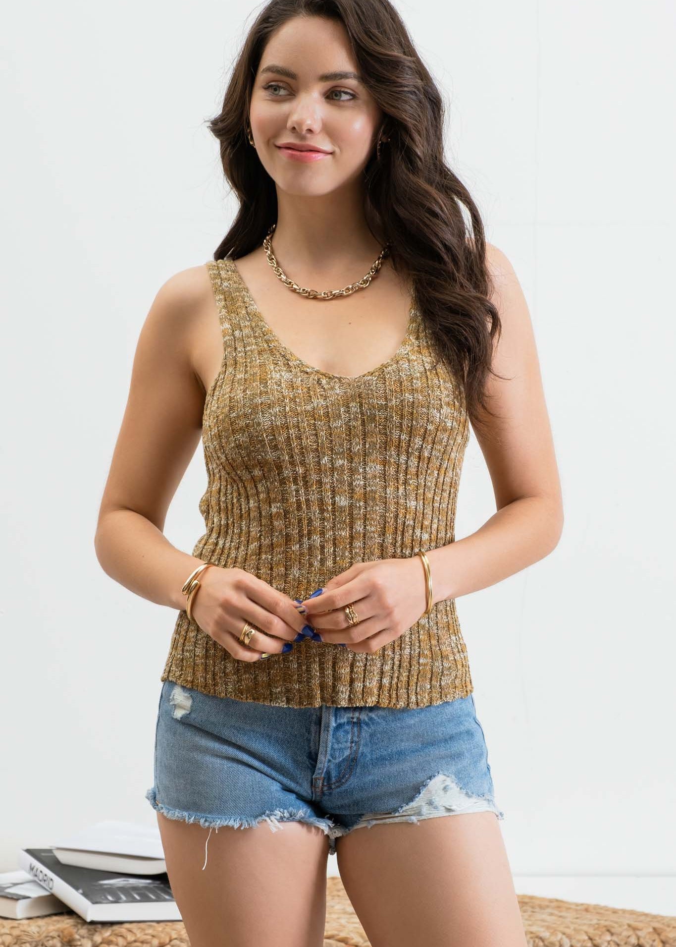 Heather Knit Top - alldeserved.com