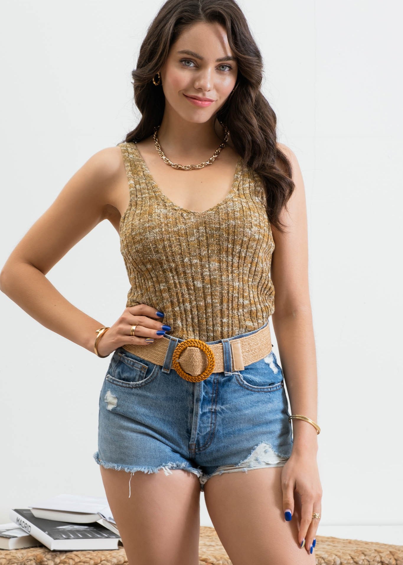 Heather Knit Top - alldeserved.com