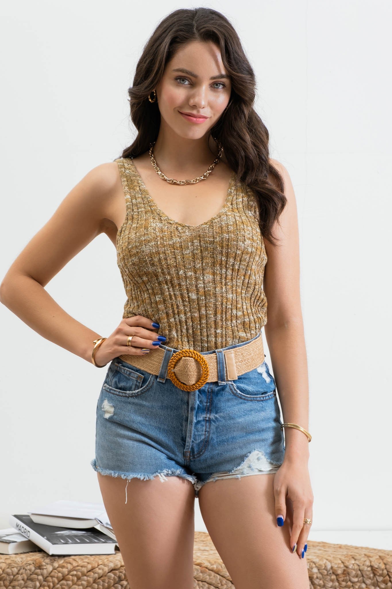 Heather Knit Top - alldeserved.com