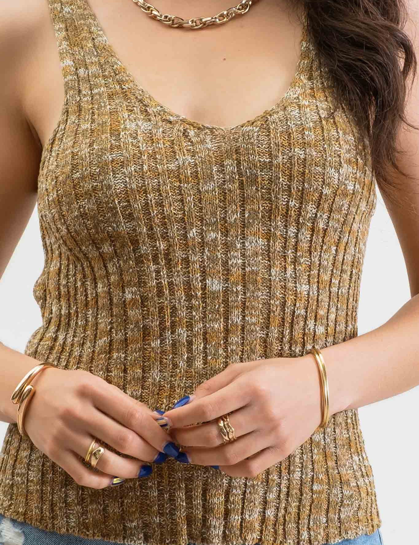 Heather Knit Top - alldeserved.com