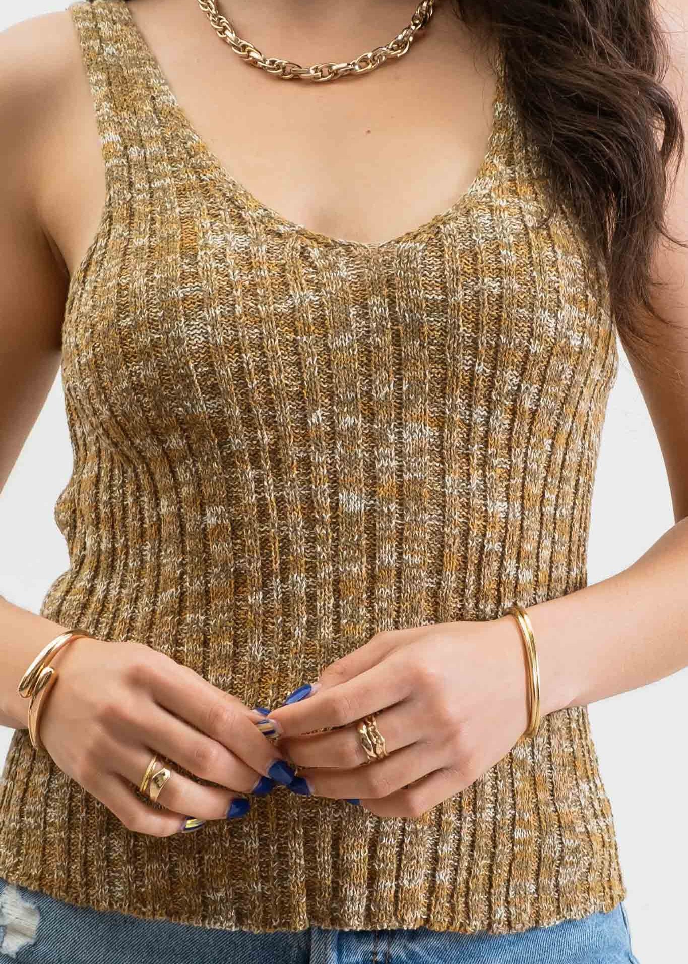 Heather Knit Top - alldeserved.com