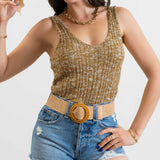 Heather Knit Top - alldeserved.com