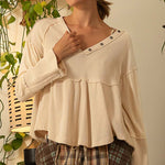 Magnolia Boho Longsleeve Top - alldeserved.com
