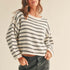 Day to Day Striped Pullover - alldeserved.com