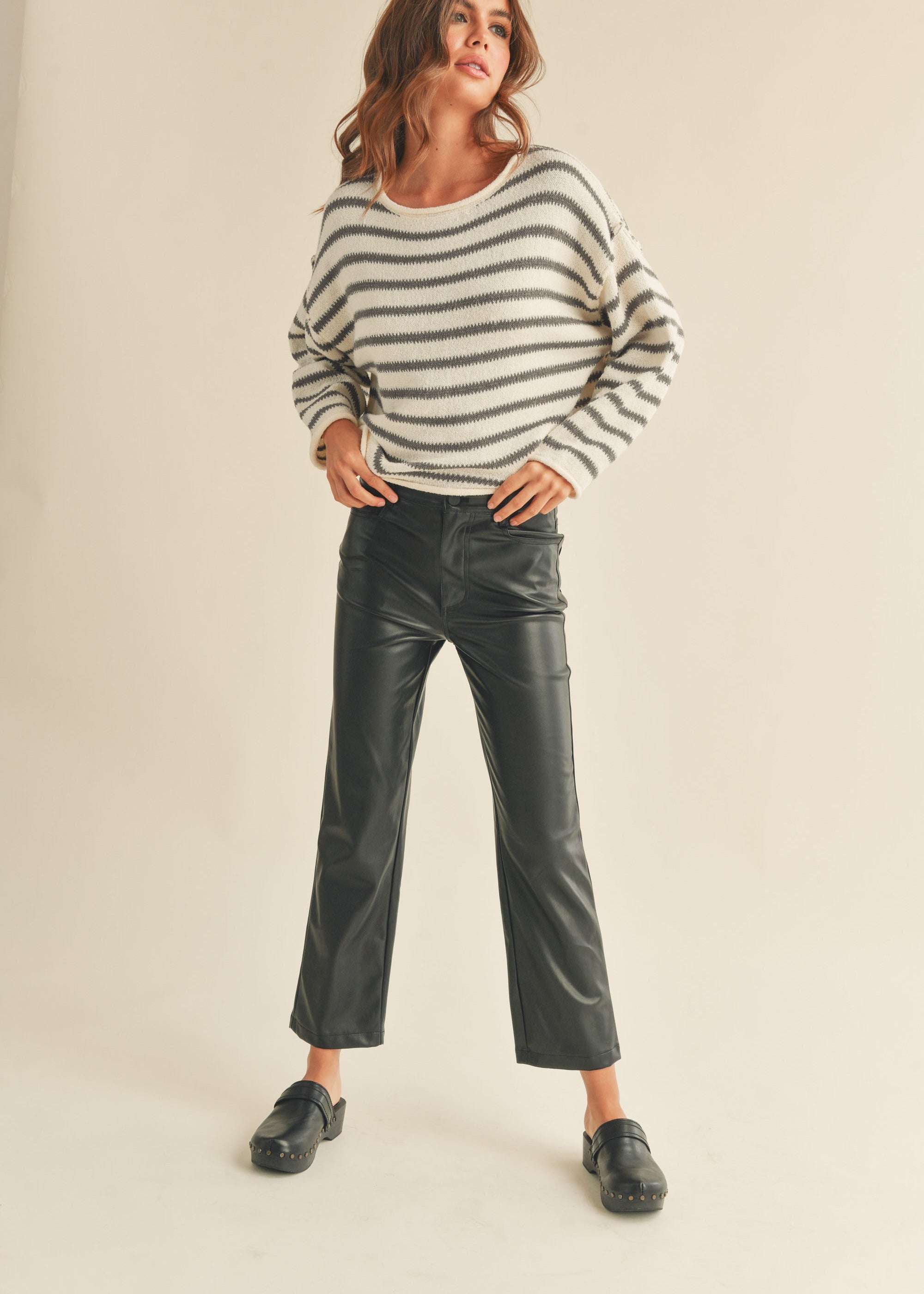 Day to Day Striped Pullover - alldeserved.com