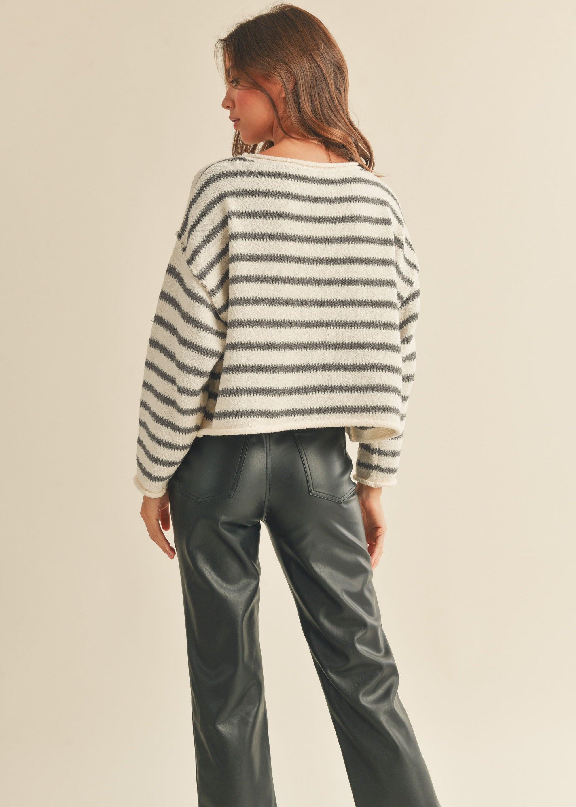 Day to Day Striped Pullover - alldeserved.com