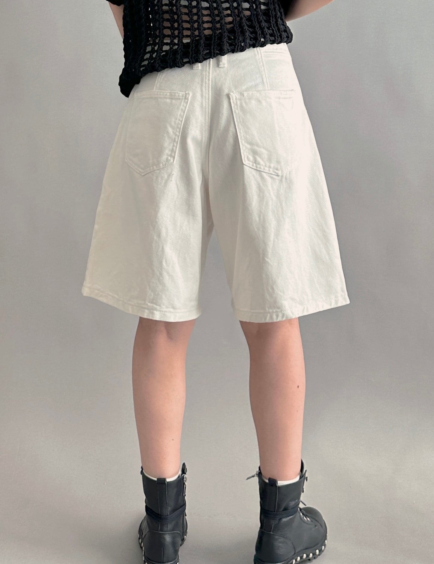 Donnie Wide-Leg Denim Bermuda Shorts - alldeserved.com