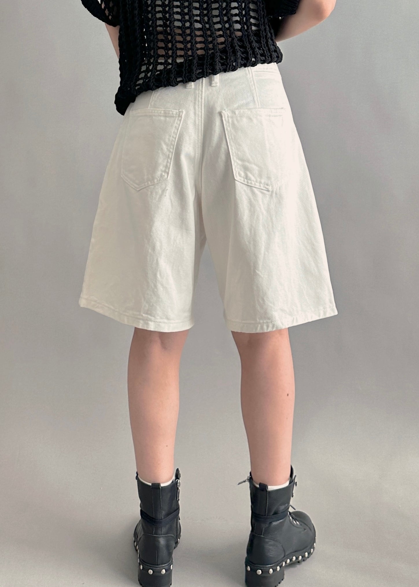 Donnie Wide-Leg Denim Bermuda Shorts - alldeserved.com